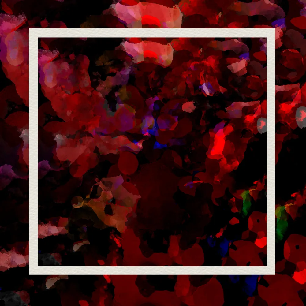 Moonlit Red Flowers #5