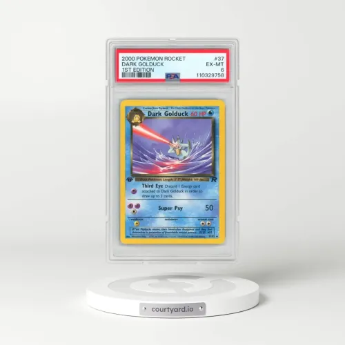 2000 Pokémon Rocket #37 Dark Golduck - 1st Edition (PSA 6 EX-MT)