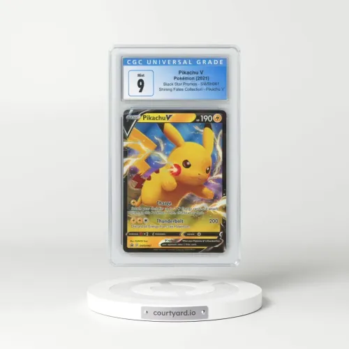 2017 Black Star Promos - Sword & Shield #SWSH061 Pikachu V - Holo Shining Fates Collection - Pikachu V (CGC 9 MINT)