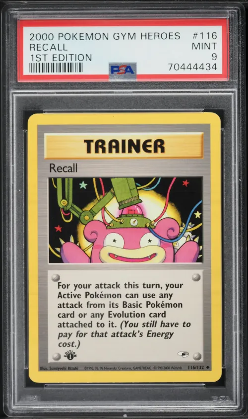 2000 #116 Recall 1st Edition PSA