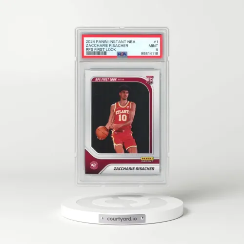 2024 Panini Instant NBA Rps First Look #1 Zaccharie Risacher (PSA 9 MINT)