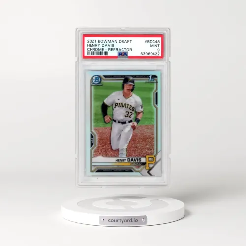 2021 Bowman Draft #BDC48 Henry Davis - Chrome-Refractor (PSA 9 MINT)