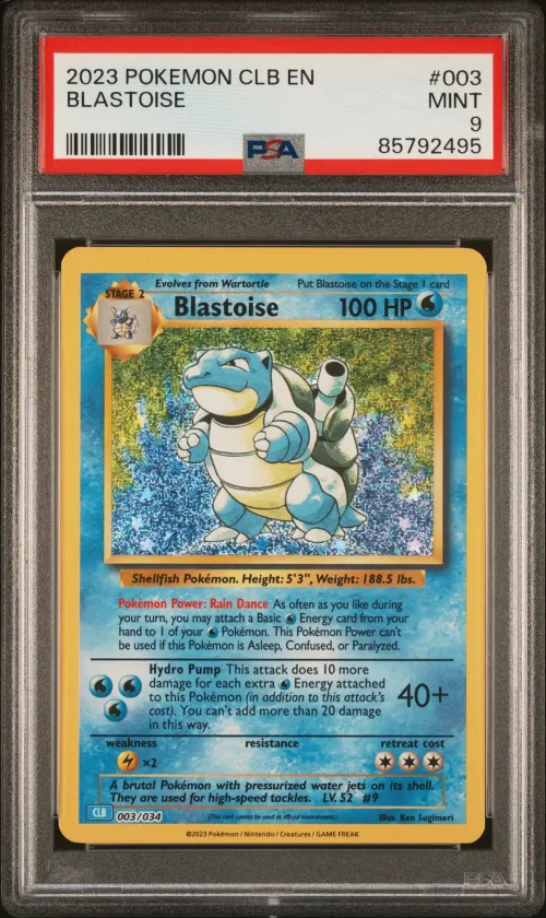 2023 #003 Blastoise PSA 9 Clb-Tr