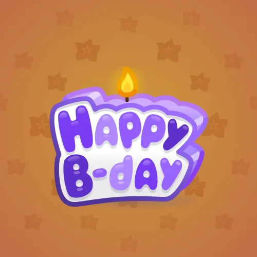 B-Day Candle #24509