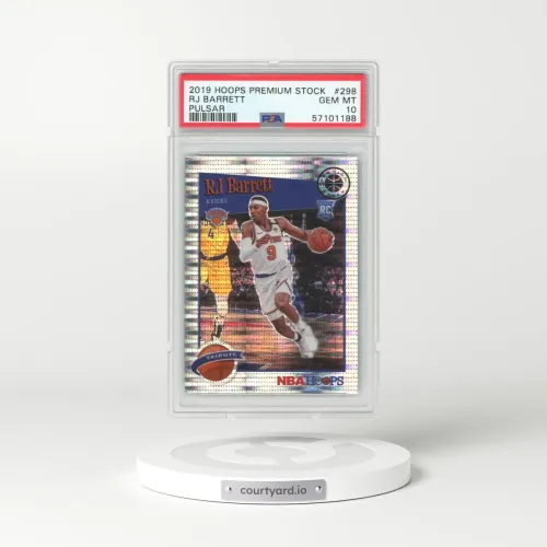 2019 Panini Hoops Premium Stock #298 RJ Barrett - Pulsar (PSA 10 GEM MINT)