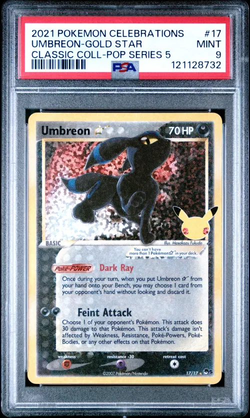 2021 #17 Umbreon-Gold Star PSA 9