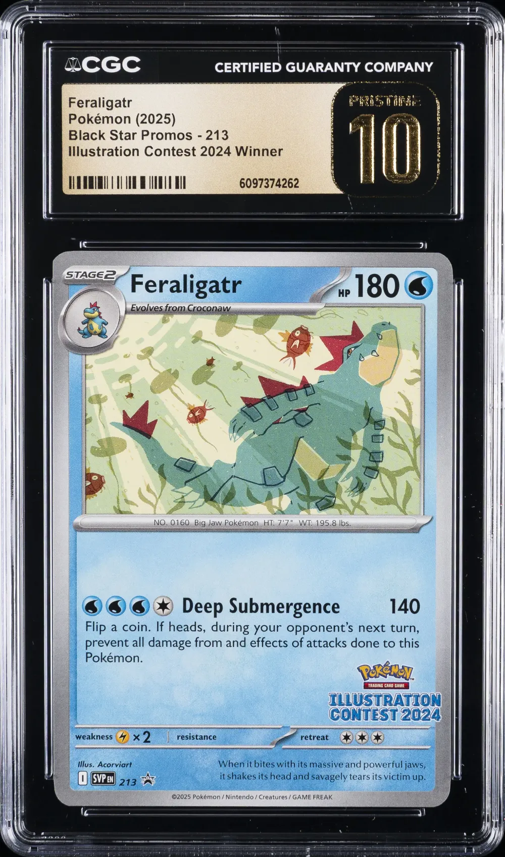 2023 #213 Feraligatr CGC 10 Pris
