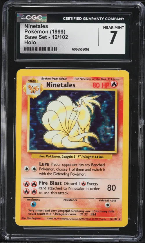 1999 #12 Ninetales-Holo CGC 7 Ga