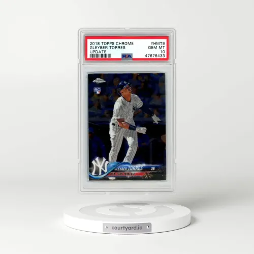 2018 Topps Chrome Update #HMT9 Gleyber Torres (PSA 10 GEM MINT)