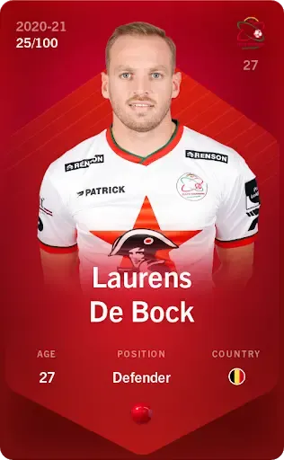 LaurensDeBock2020-21•Rare25/100 #72357572454421455685319635834588099242296301875871118465194886204426651413526