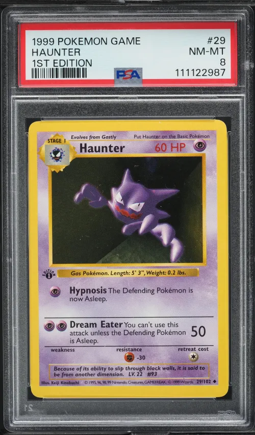 1999 #29 Haunter 1st Edition PSA