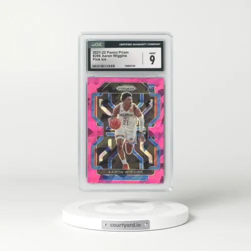 2021 Panini Prizm #286 Aaron Wiggins - Pink Ice (CGC 9 MINT)