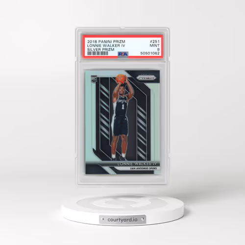 2018 Panini Prizm #251 Lonnie Walker IV - Silver Prizm (PSA 9 MINT)