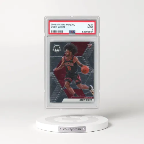 2019 Panini Mosaic #211 Coby White (PSA 9 MINT)