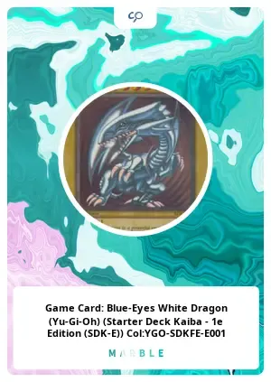 GameCard:Blue-EyesWhiteDragon(Yu-Gi-Oh)(StarterDeckKaiba-1eEdition(SDK-E))Col:YGO-SDKFE-E001 #58721