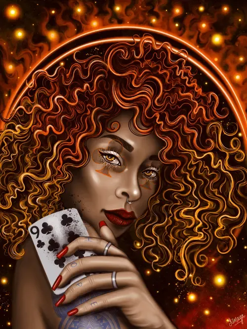 Lady Nine of Clubs