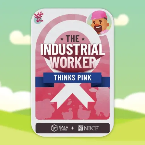 Pink Industrial Worker