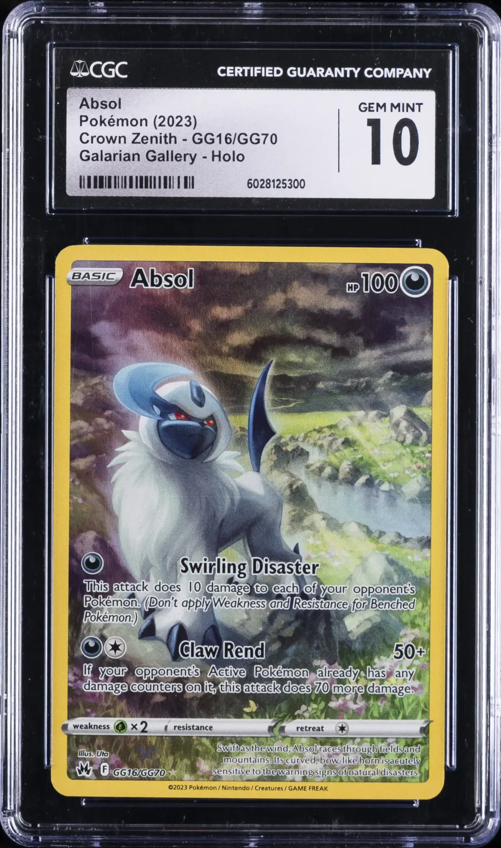 2023 #GG16 Full Art/Absol CGC 10