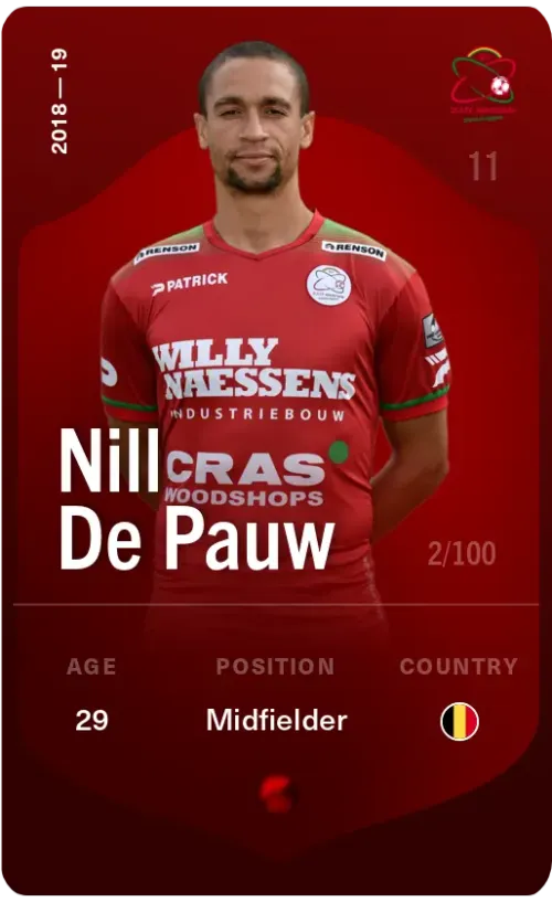 Nill De Pauw 2018-19 • Rare 2/100