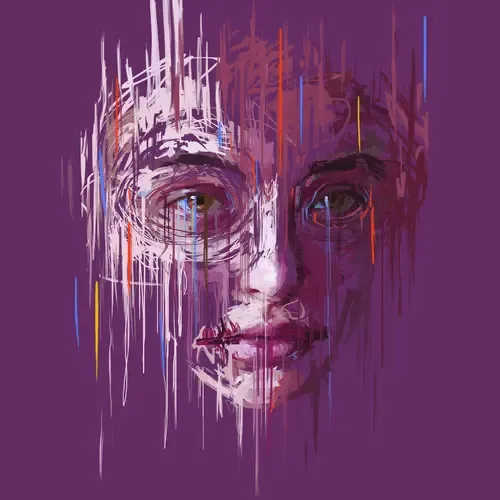 Purple Portrait #18458