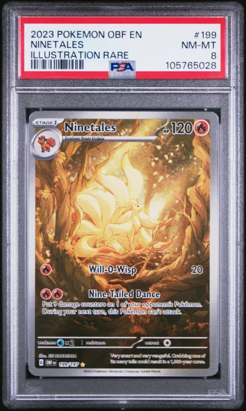 2023 #199 NINETALES PSA 8 POKEMO