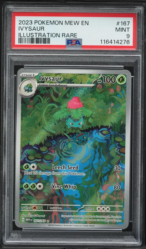 2023 #167 Ivysaur PSA 9 Mew EN-1