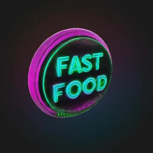 ZazSignFastFoodNeon