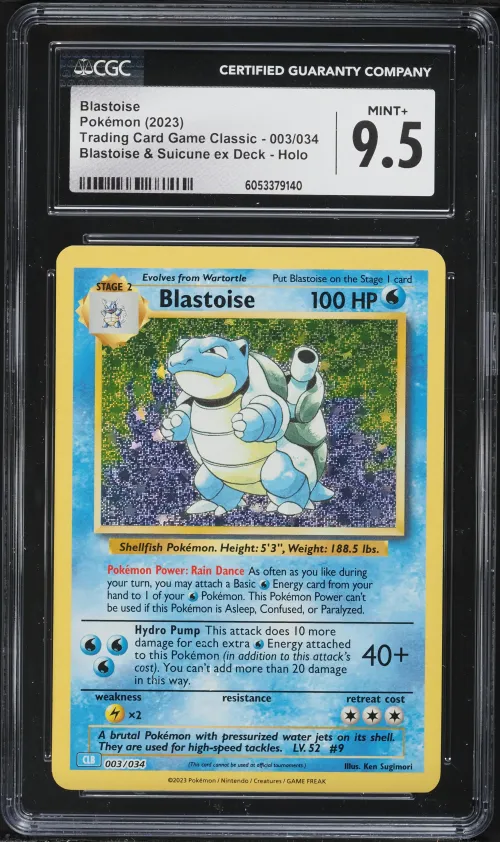 2023 #3 Blastoise CGC 9.5 Clb-Tr