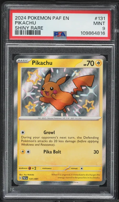 2024 #131 Pikachu PSA 9 Paf EN-P