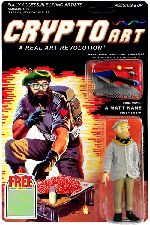 A MATT KANE Action Figure with Cement Trowel #4