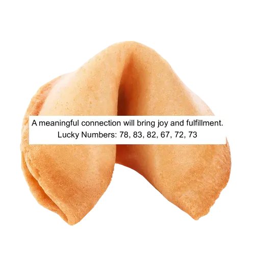 Opened Fortune Cookie