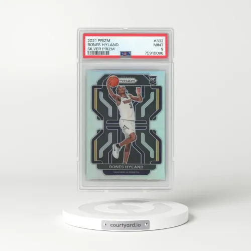 2021 Panini Prizm #302 Bones Hyland - Silver Prizm (PSA 9 MINT)