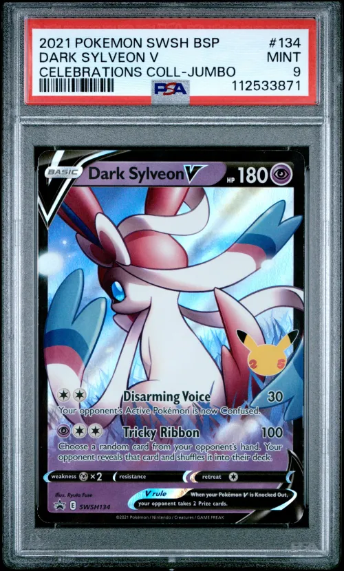 2021 #134 Dark Sylveon V PSA 9 S