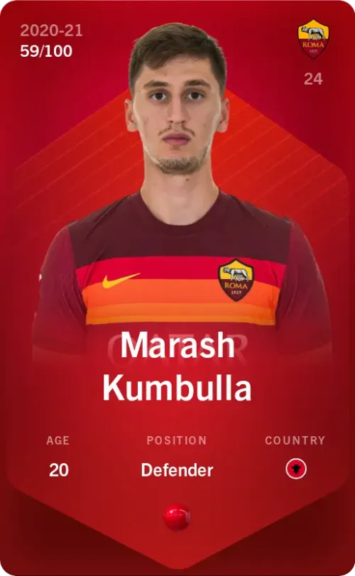 Marash Kumbulla 2020-21 • Rare 59/100