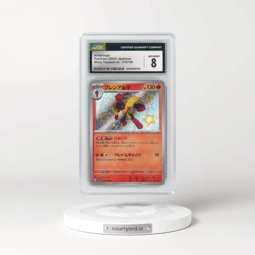 2023 Shiny Treasure ex #218/190 Armarouge - Shiny Rare Holo (CGC 8 NM-MT)