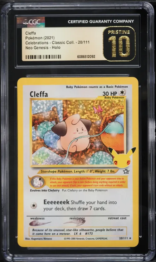 2021 #20 Cleffa-Holo CGC 10 Pris
