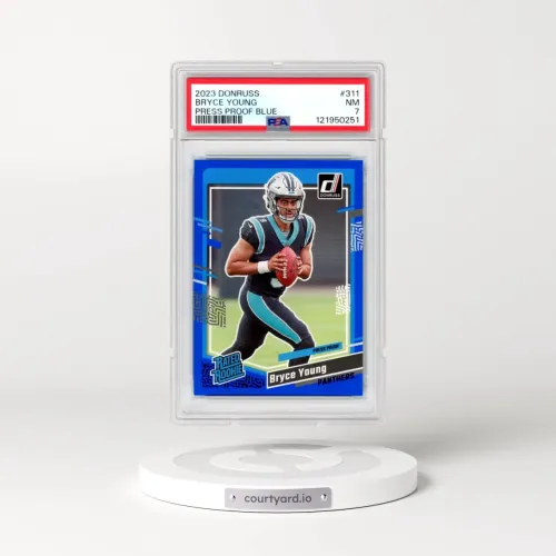 2023 Panini Donruss #311 Bryce Young - Press Proof Blue (PSA 7 NM)
