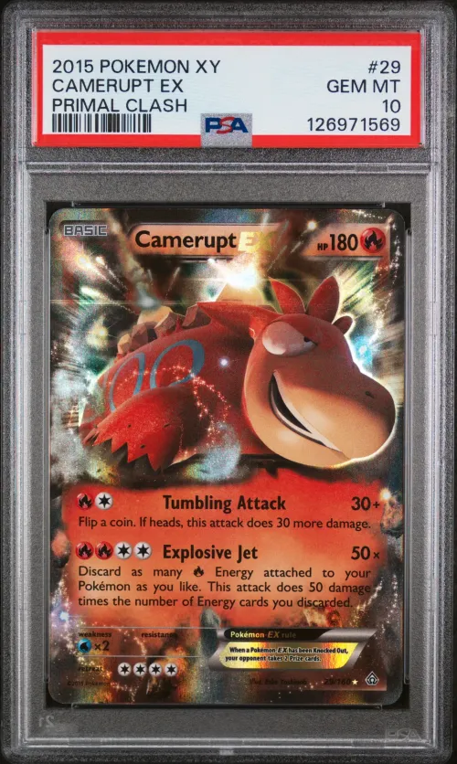 2015 #29 Camerupt EX PSA 10 XY P