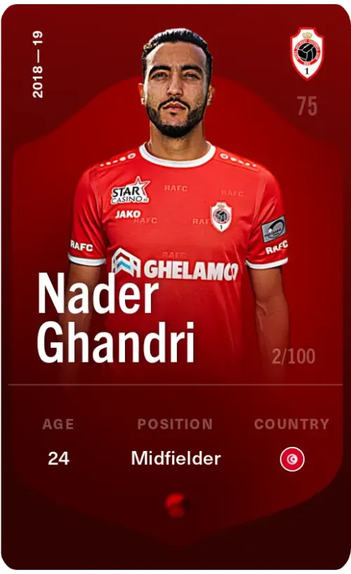 Nader Ghandri 2018-19 • Rare 2/100