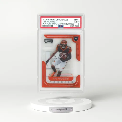 2020 Panini Chronicles Playoff Momentum Rookies #M11 Tee Higgins (PSA 9 MINT)
