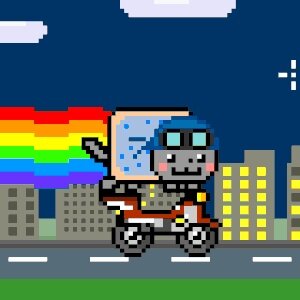 Biker Nyan Cat #10026