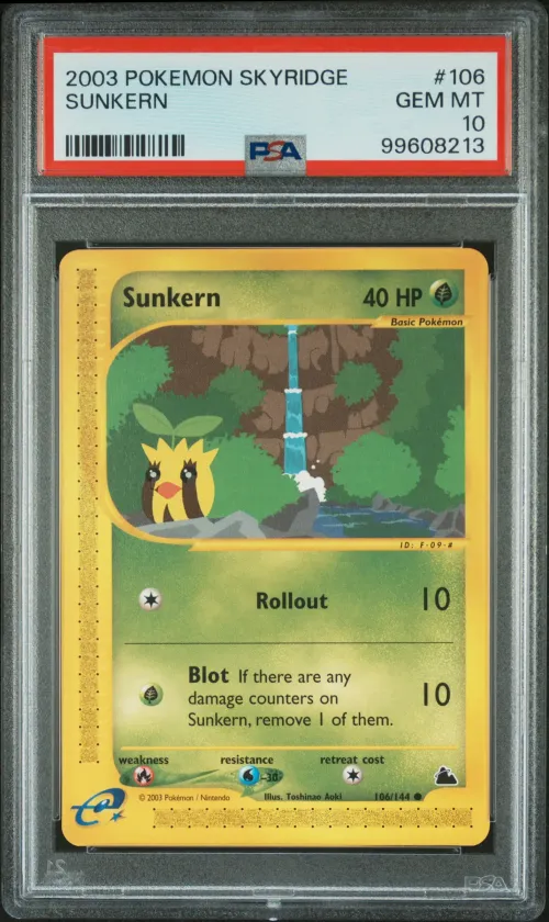 2003 #106 Sunkern PSA 10 Skyridg