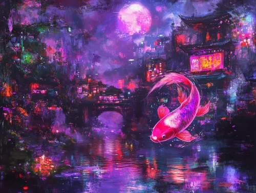 Moonlight Waltz of the Pink Koi #13