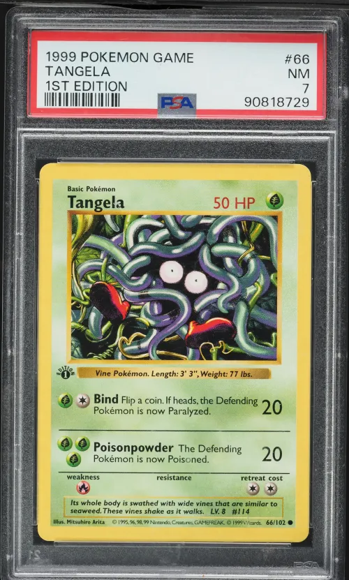 1999 #66 Tangela 1st Edition PSA