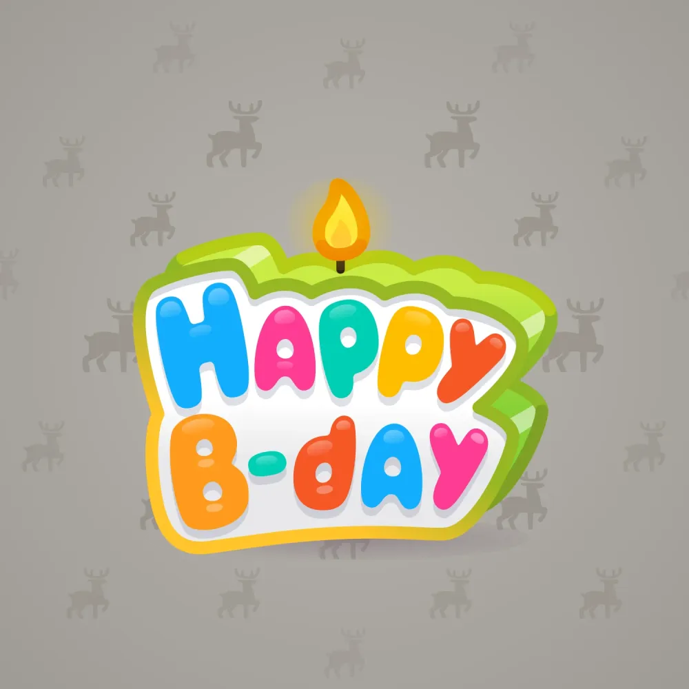 B-Day Candle #86524