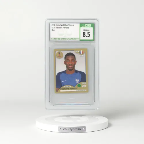 2018 Panini World Cup Stickers #210 Ousmane Dembele - Gold (CSG 8.5 NM-MT+)