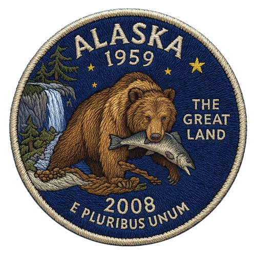 49/56 Alaska State Quarter Patch #50