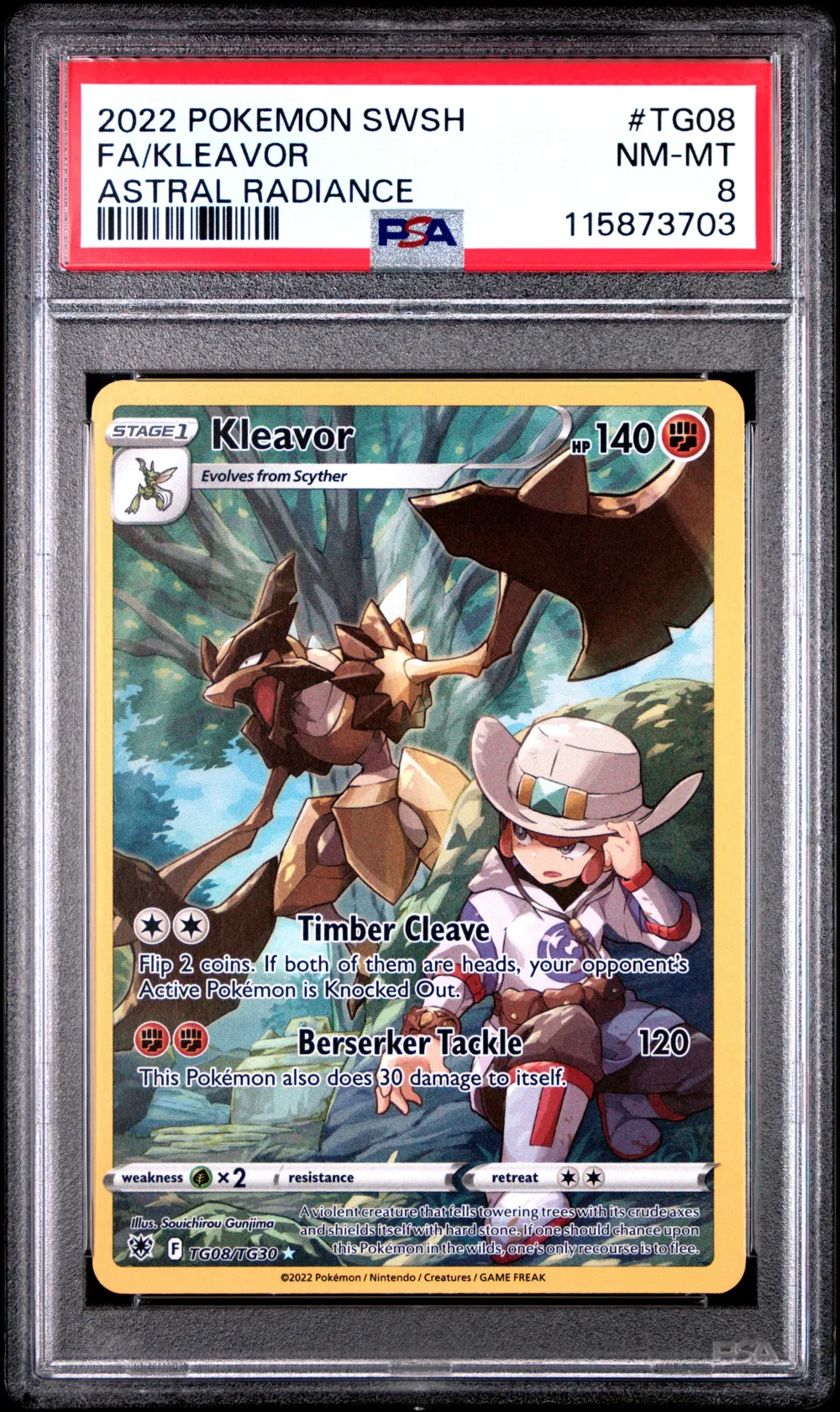 2022 #TG08 Full Art/Kleavor PSA