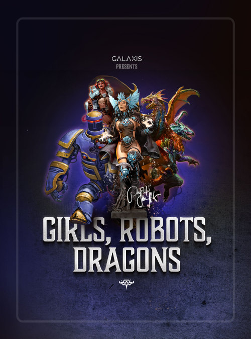 Girls Robots Dragons #2538