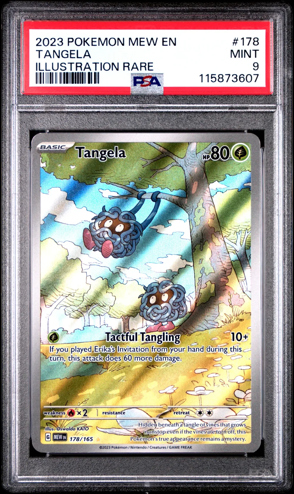 2023 #178 Tangela PSA 9 Mew EN-1